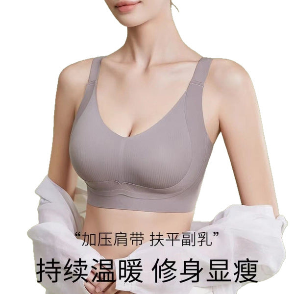 DEYA Large Chest Small Traceless Underwear Women's Full Cup Anti-Sagging Parammary plus size Bra Thin Lending Breathable and Comfortable | China Imported | CB251107854