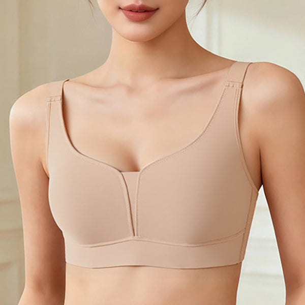 LAXI Anti-Sagging Seamless Bra (Large Size Edition) | Cup C D | Hook 4 | Breast-Retracting | Super Flat Fit | Wire-Free Invisible Comfort | CB260414A063
