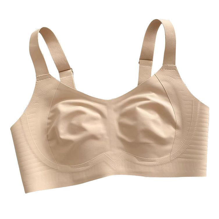 DXIA Traceless Adjustable Ultra-Thin Full-Cup Bra Large Chest Support | Anti-Sagging | C/D Cup | Breathable Daily Comfort | CB260131960