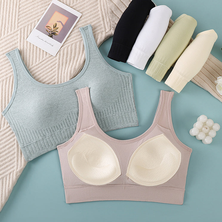SIVO Beauty Back Vest Fixed Cup No Steel Ring, Push Up, Wrap Bra Plus Size chubby girl Beauty Back breathable vest style, yoga running, China Imported | CT250726769