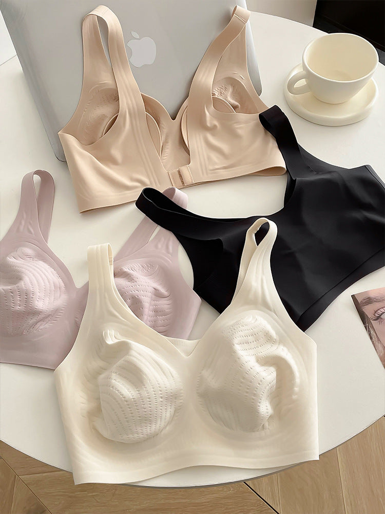 FYNO Ultra-Thin Seamless Full Cup Bra (Plus Size) Big Chest Small Look | Rabbit Ear Cup | Soft Support | Summer Comfort | CB260120939