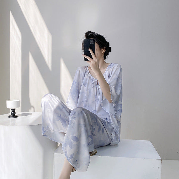 Cotton Silk Cute Dress (Large Size Edition) With Pant Short Sleeve | Spring &amp; Summer Comfort | Soft &amp; Breathable Daily Wear | CLS260408A047