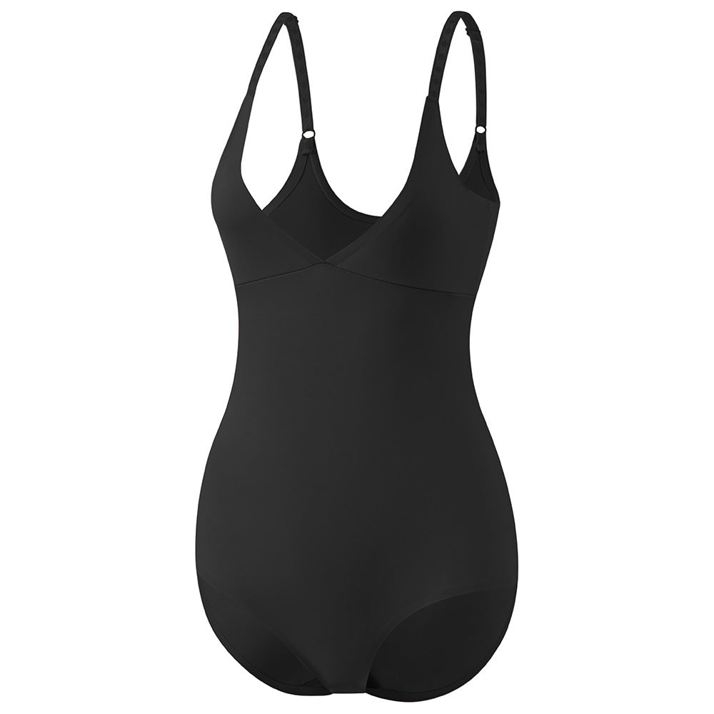 Zhanrun One-Piece Seamless Shaping Corset Triangle Bodysuit | Belly Contracting | Waist &amp; Hip Lifting | Sling Style | Washroom-Friendly | ISHR260115923