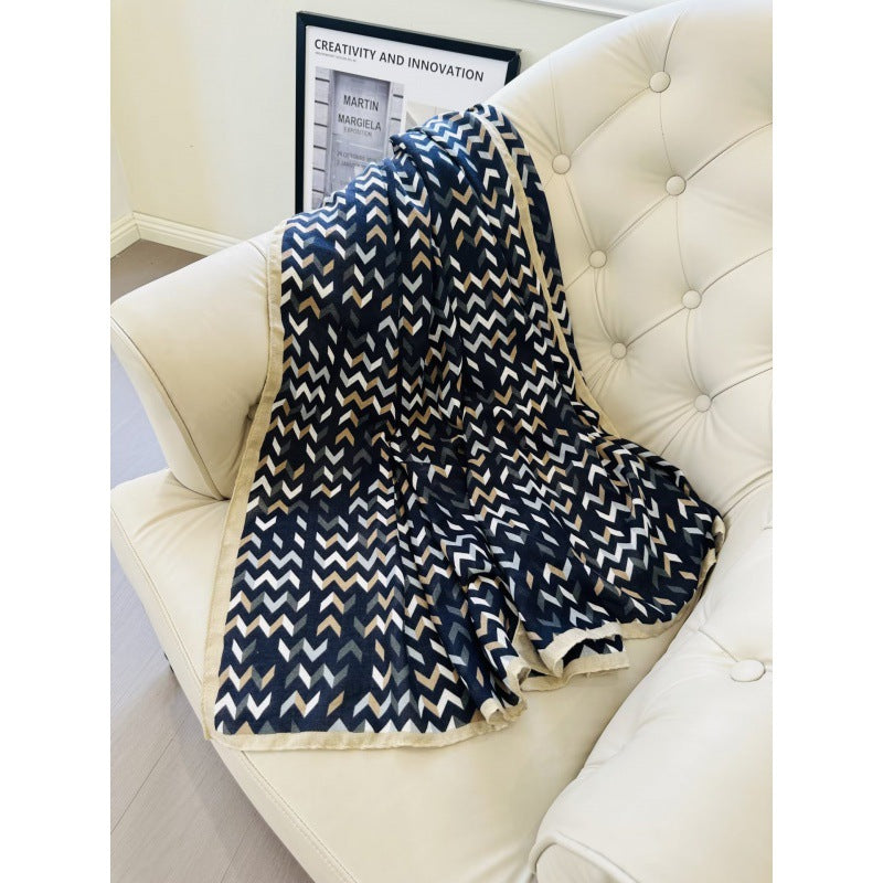 Korean Spring–Summer Cotton &amp; Linen Gauze Shawl Thin Silky Travel Scarf | Sunscreen &amp; Lightweight Multipurpose Towel Shawl | China Imported | ISSC251126870