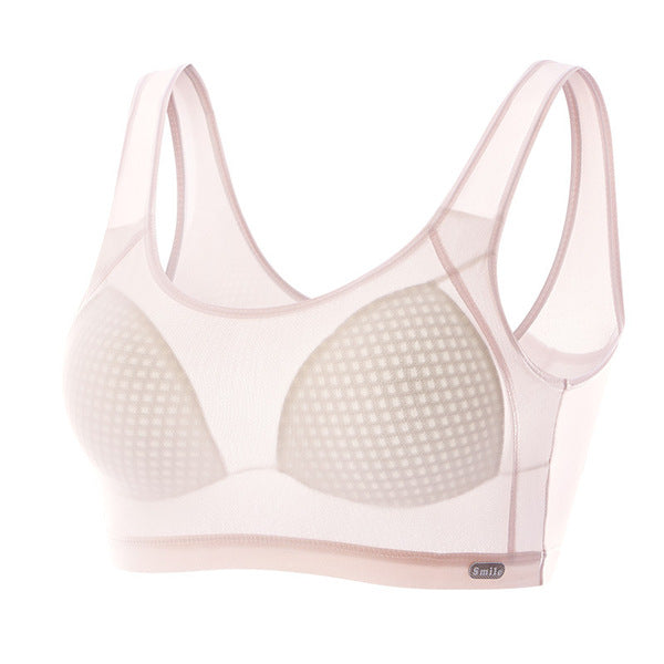 ICE DUFI Seamless bra thin Summer Girls' Underwear Female Students Junior High School Development Girls' Silk Child Bra Mesh Vest Youth Sports Bra | CT250709757