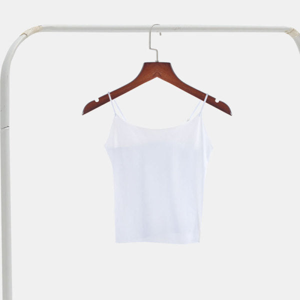 VENI Ice silk navel-exposing sling ultra-thin anti-transparent | L,2XL,3XL,4XL | CT250508713 | Limited Stock |