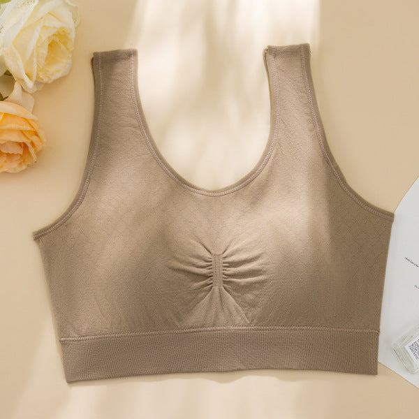 JUNI Fertilized Plus Size Pure Cotton Tube Top Underwear | No Steel Ring Push-up Sports Bra | Fixed One-piece Beautiful Back Wrap for Women | CT250922810