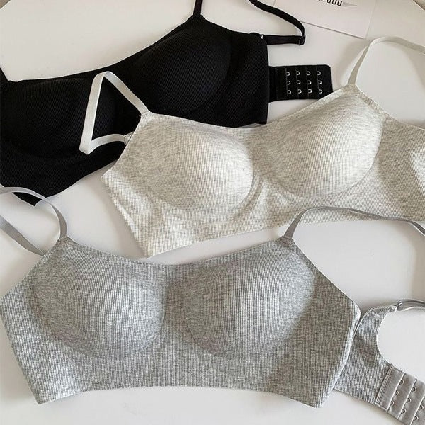 QIVA Seamless Soft Support Underwear for Women, Comfortable Push-Up Anti-Sagging Bra, Big Breasts, Small Bra Without Rims | China Imported | CB260115922