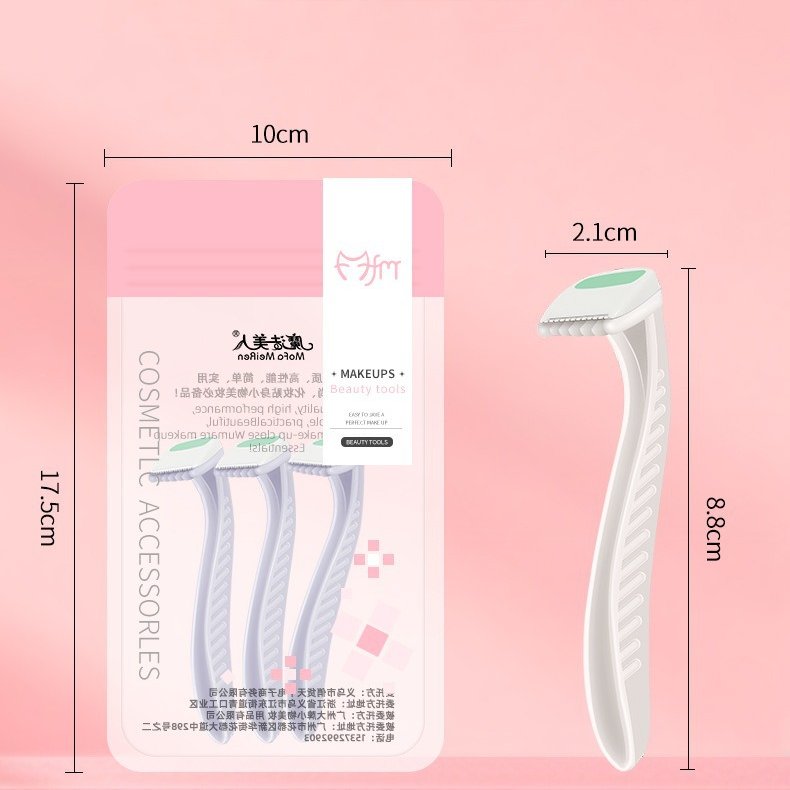 LumiSmooth Women's Shaving Razor 3 PCS Set (Portable Edition) | Skin-Friendly | Underarm, Leg & Private Area Use | Anti-Scratch Smooth Shave | ISMT260625A168