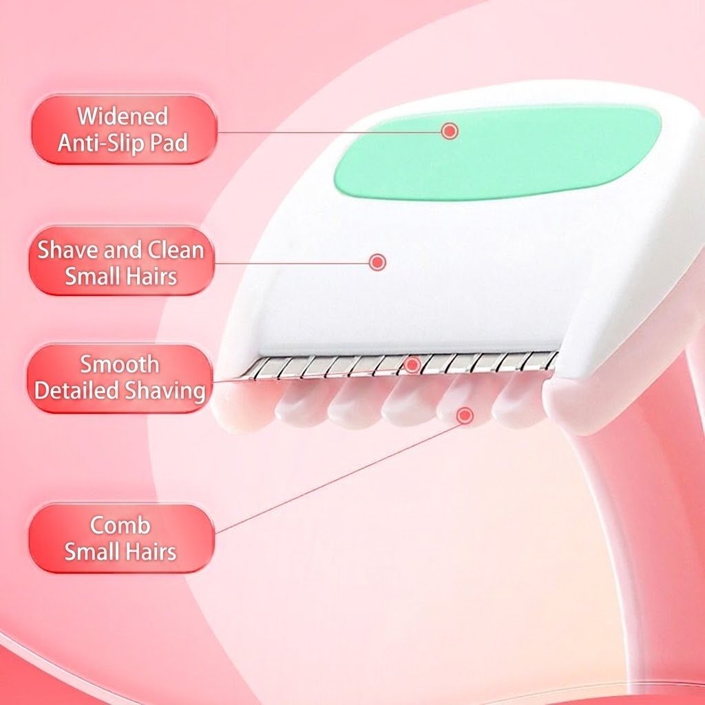 LumiSmooth Women's Shaving Razor 3 PCS Set (Portable Edition) | Skin-Friendly | Underarm, Leg & Private Area Use | Anti-Scratch Smooth Shave | ISMT260625A168