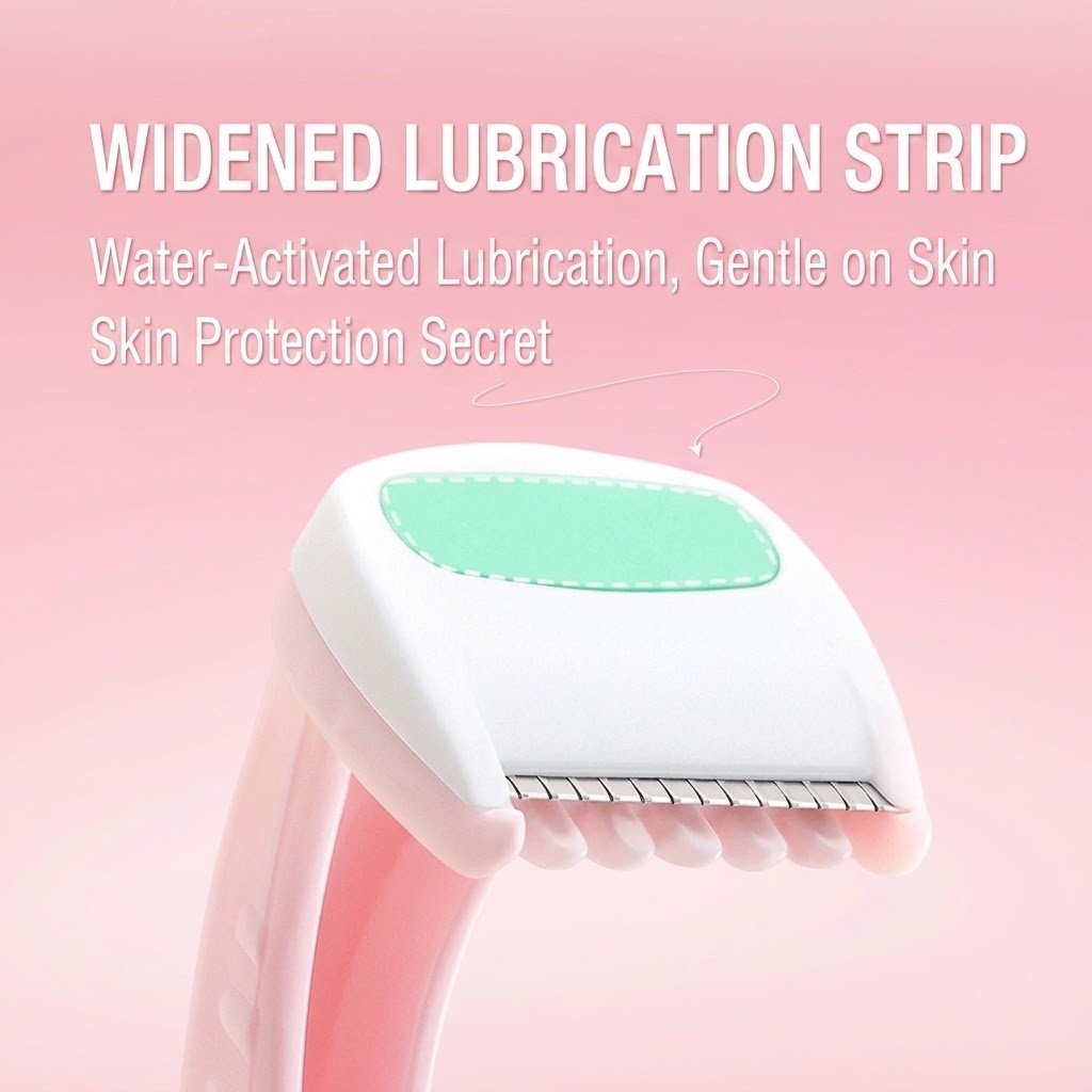 LumiSmooth Women's Shaving Razor 3 PCS Set (Portable Edition) | Skin-Friendly | Underarm, Leg & Private Area Use | Anti-Scratch Smooth Shave | ISMT260625A168