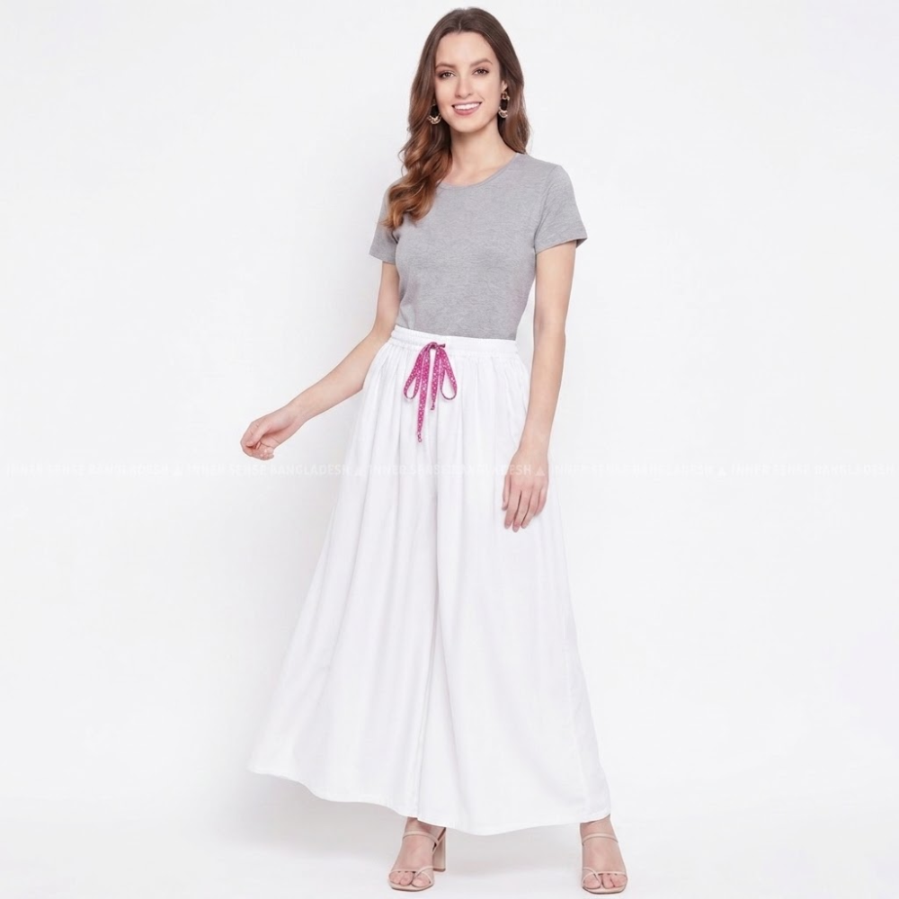 Ultimate Comfort Wide Leg Full Day Comfort Big Skirt Palazzo | ISMT260626A170
