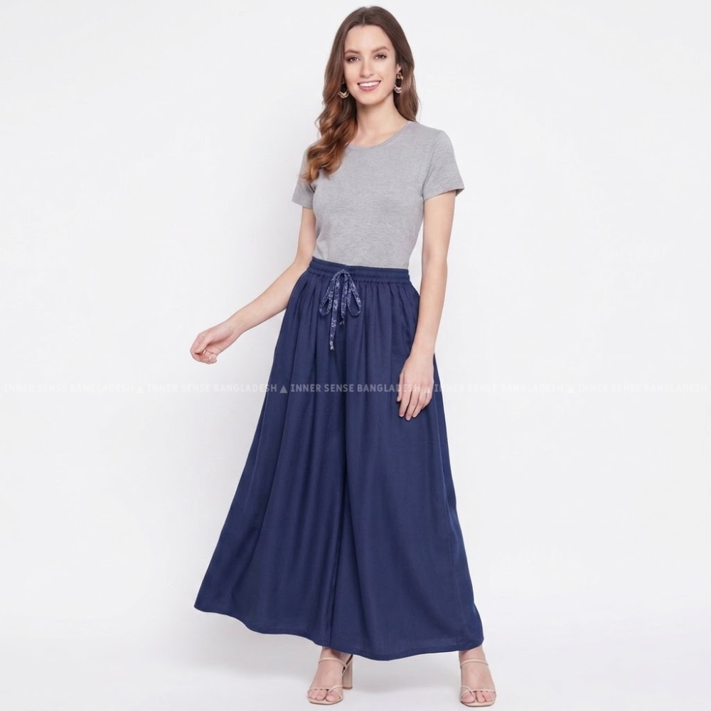 Ultimate Comfort Wide Leg Full Day Comfort Big Skirt Palazzo | ISMT260626A170
