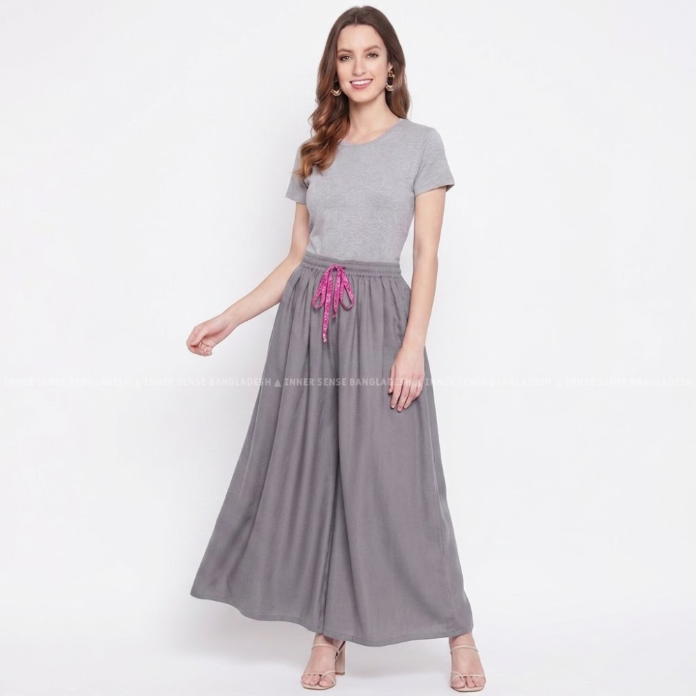 Ultimate Comfort Wide Leg Full Day Comfort Big Skirt Palazzo | ISMT260626A170