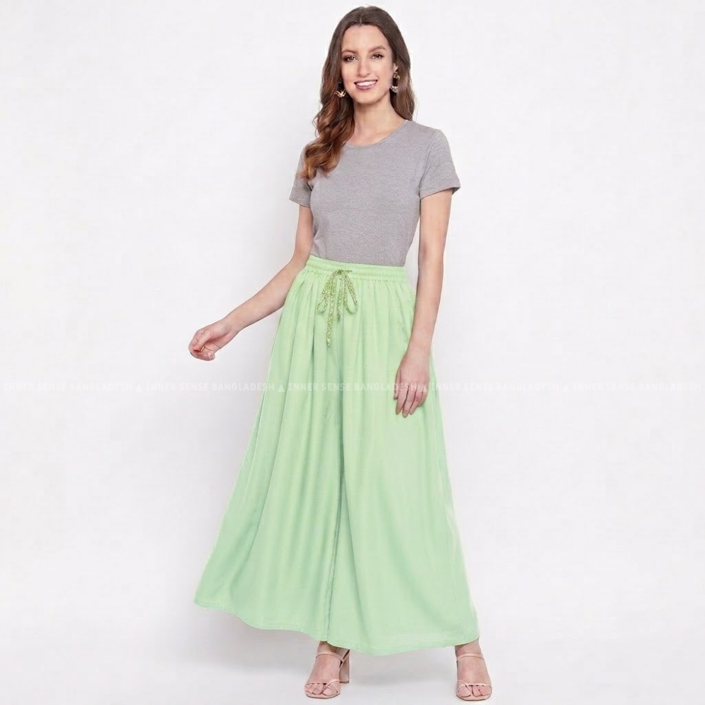 Ultimate Comfort Wide Leg Full Day Comfort Big Skirt Palazzo | ISMT260626A170