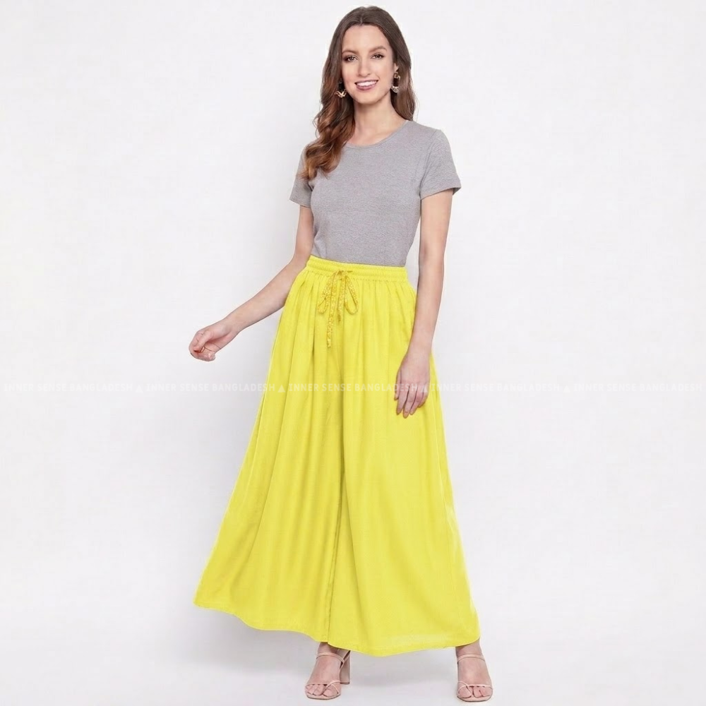 Ultimate Comfort Wide Leg Full Day Comfort Big Skirt Palazzo | ISMT260626A170