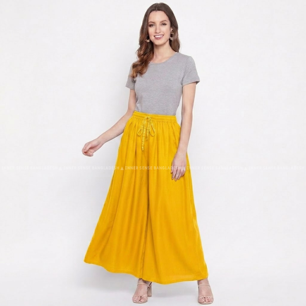 Ultimate Comfort Wide Leg Full Day Comfort Big Skirt Palazzo | ISMT260626A170