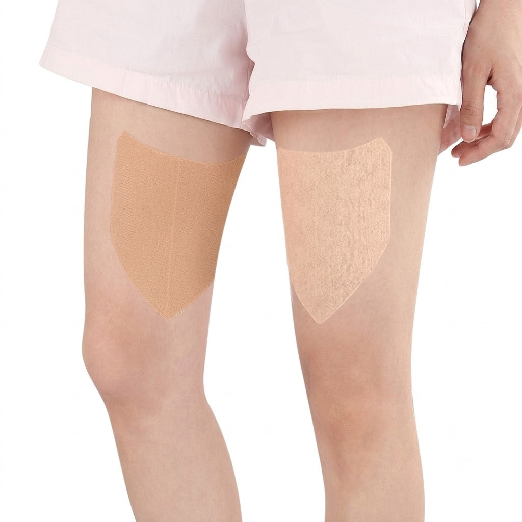 Thigh Anti-Chafing Patch | V-Shaped Friction-Resistant | Breathable Non-Woven Fabric | Elastic Comfort Patch | ISMT260727A249