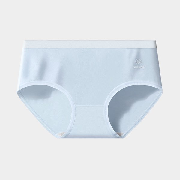 Plus Size Mid-Waist Seamless Briefs | Breathable Pure Cotton | Soft Comfort | Women's Underwear | ISCP260730A255