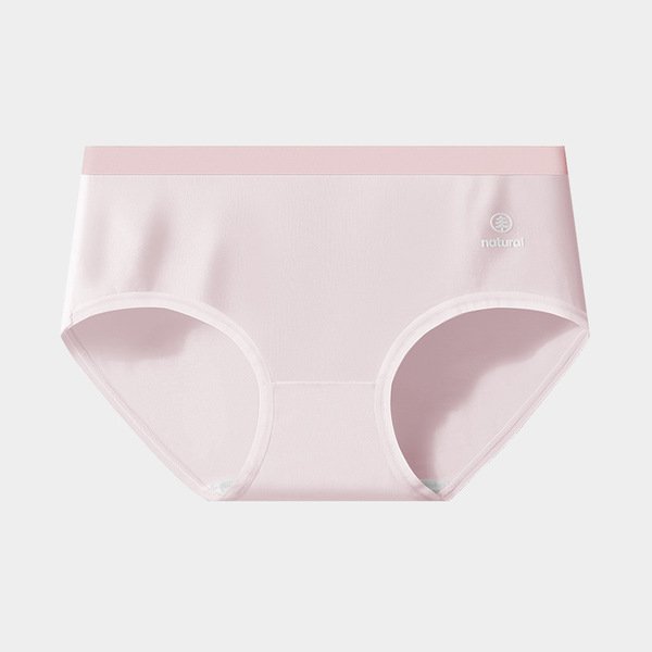 Plus Size Mid-Waist Seamless Briefs | Breathable Pure Cotton | Soft Comfort | Women's Underwear | ISCP260730A255