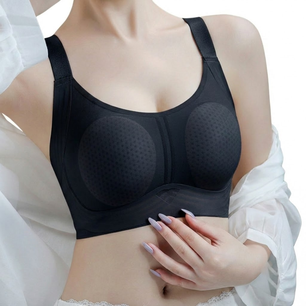 DYZA Rabbit Ear Side Breast Gathering Bra (Large Bust Support Edition) | Cup C / D | Seamless | Side Breast Gathering Comfort | Anti-Sagging Lift | CB260704A190