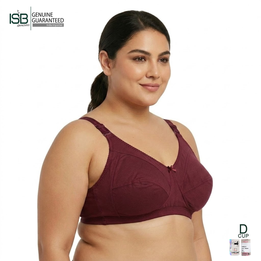 LIKE ME PAMELA Daily use BRA | D Cup | 3 Hook | | Indian Imported | ISB Approved Genuine Guaranteed | IB251103857