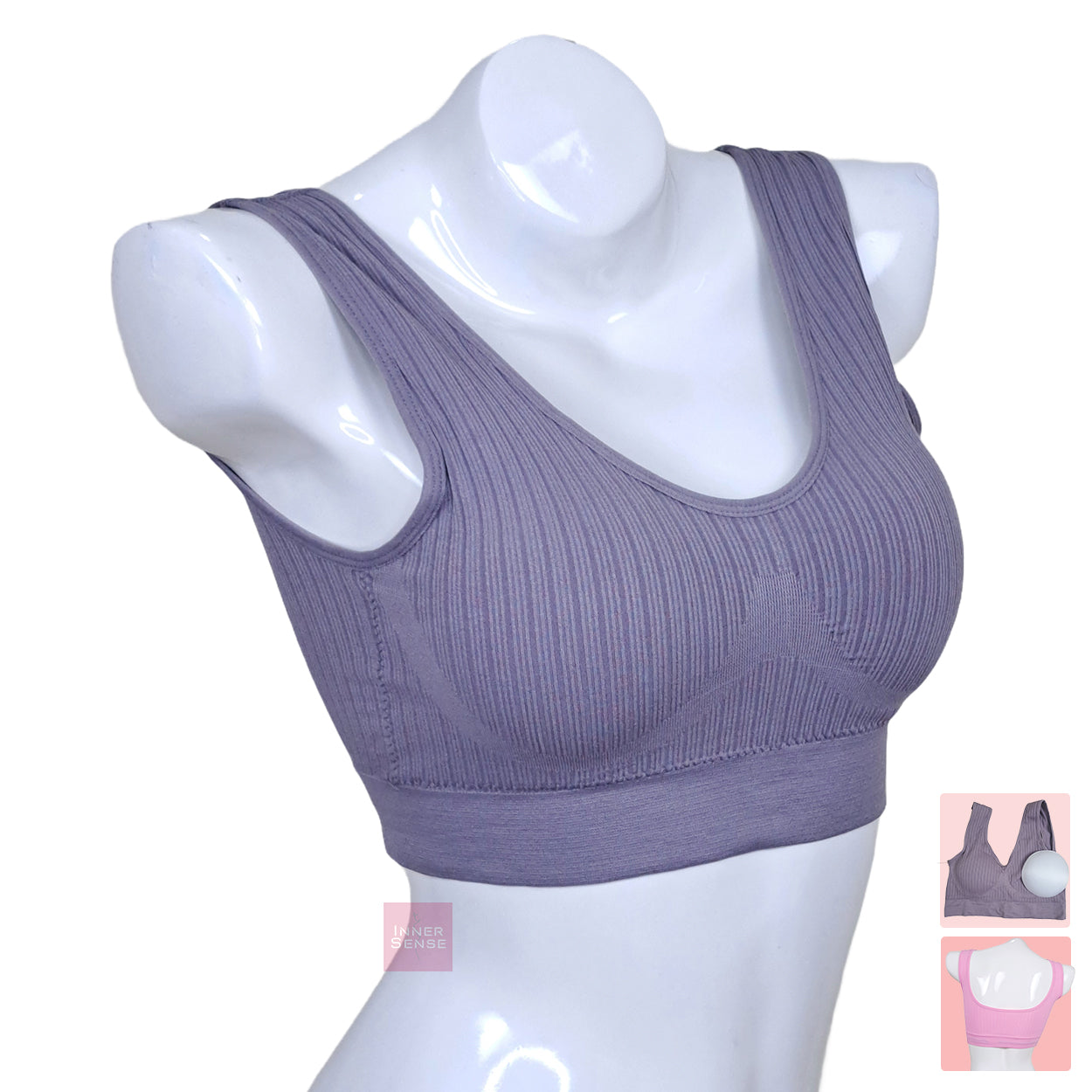 DORA Shockproof Sports Bra, Gathered large size, breathable vest style, yoga running, Removable Pads, China Imported | L,2XL,4XL | CT250306511