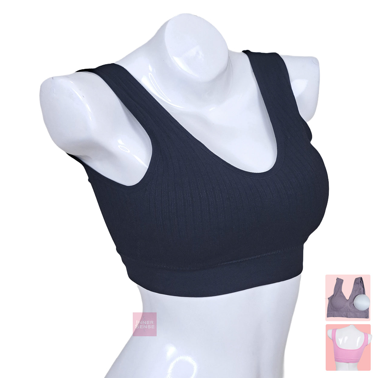 DORA Shockproof Sports Bra, Gathered large size, breathable vest style, yoga running, Removable Pads, China Imported | L,2XL,4XL | CT250306511