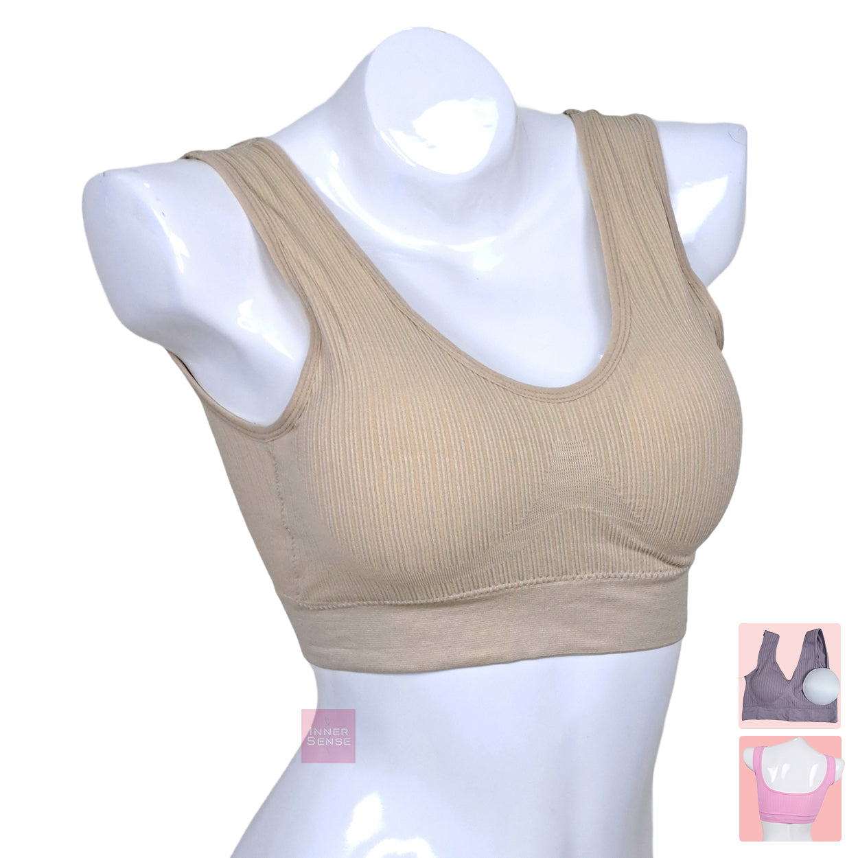 DORA Shockproof Sports Bra, Gathered large size, breathable vest style, yoga running, Removable Pads, China Imported | L,2XL,4XL | CT250306511