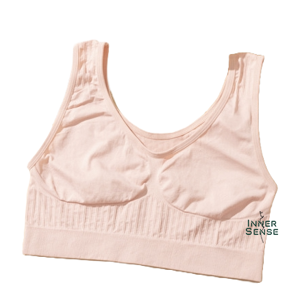 PAVI Skin Color Seamless Soft Comfortable Breathable Single-Layer Tank Top Bra Vest | CT251025824