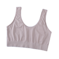 NEXO Chest Fixed Cup Non-Pad Plaid Breathable Wireless Fashion Tank Top Bra | CT251310822
