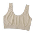 NEXO Chest Fixed Cup Non-Pad Plaid Breathable Wireless Fashion Tank Top Bra | CT251310822