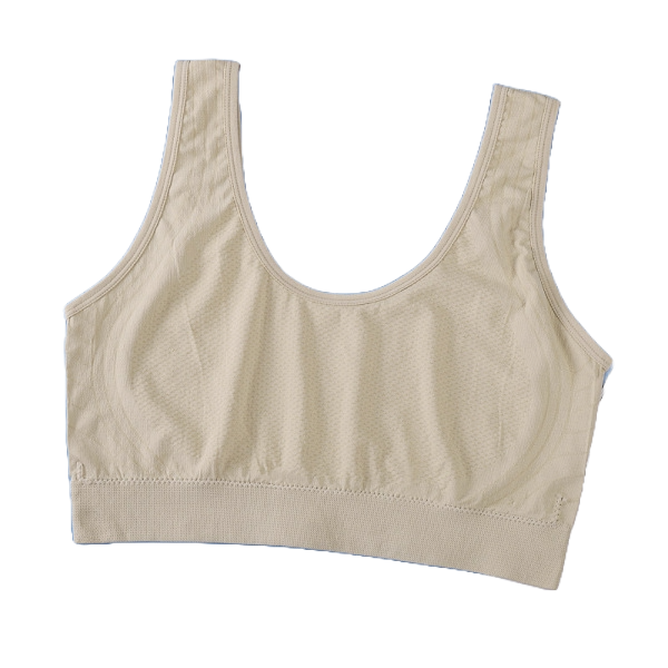 NEXO Chest Fixed Cup Non-Pad Plaid Breathable Wireless Fashion Tank Top Bra | CT251310822