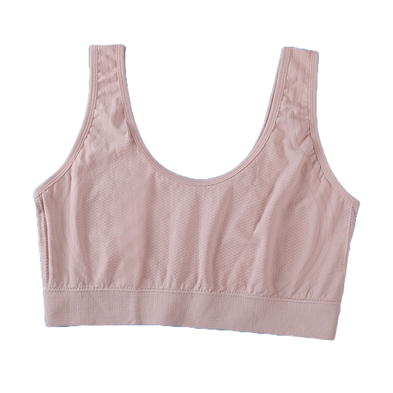 NEXO Chest Fixed Cup Non-Pad Plaid Breathable Wireless Fashion Tank Top Bra | CT251310822