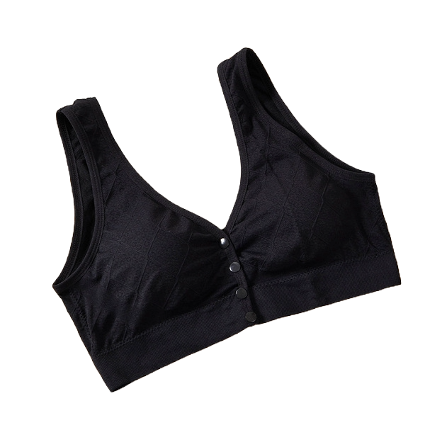 BUNI Front Open Button Top-up Comfortable Small Diamond Pattern Traceless Push-up Bra | China Imported | Free Size | CB250812785  | Limited Stock |