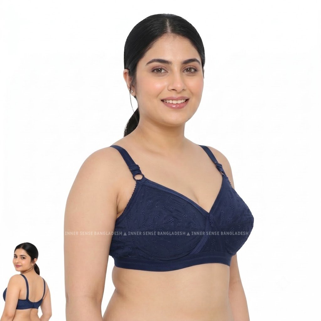 LikeMe RUCHI Chicken Bra (4 Hook Edition) | Full Cup Comfort | Cotton Fabric | Everyday Support | KB21101001