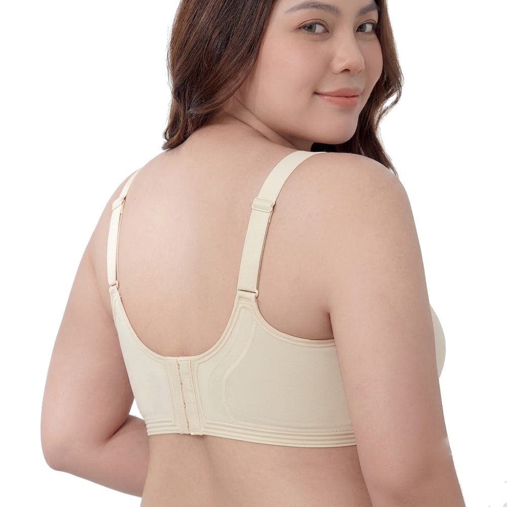 WAQIA Large Size Full Coverage Jelly Bra | Cup B C D | Large Size | Wire-Free | Full Coverage | Lift-Up Support | CB260712A196