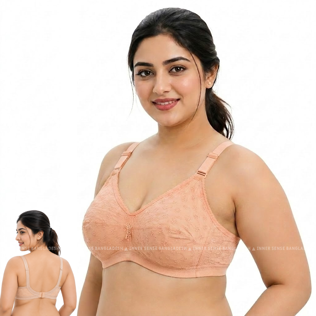 LikeMe ASHA Chicken Bra (2 Hook Edition) | Cotton Fabric | Full Cup Comfort | Everyday Support | KB260703A187