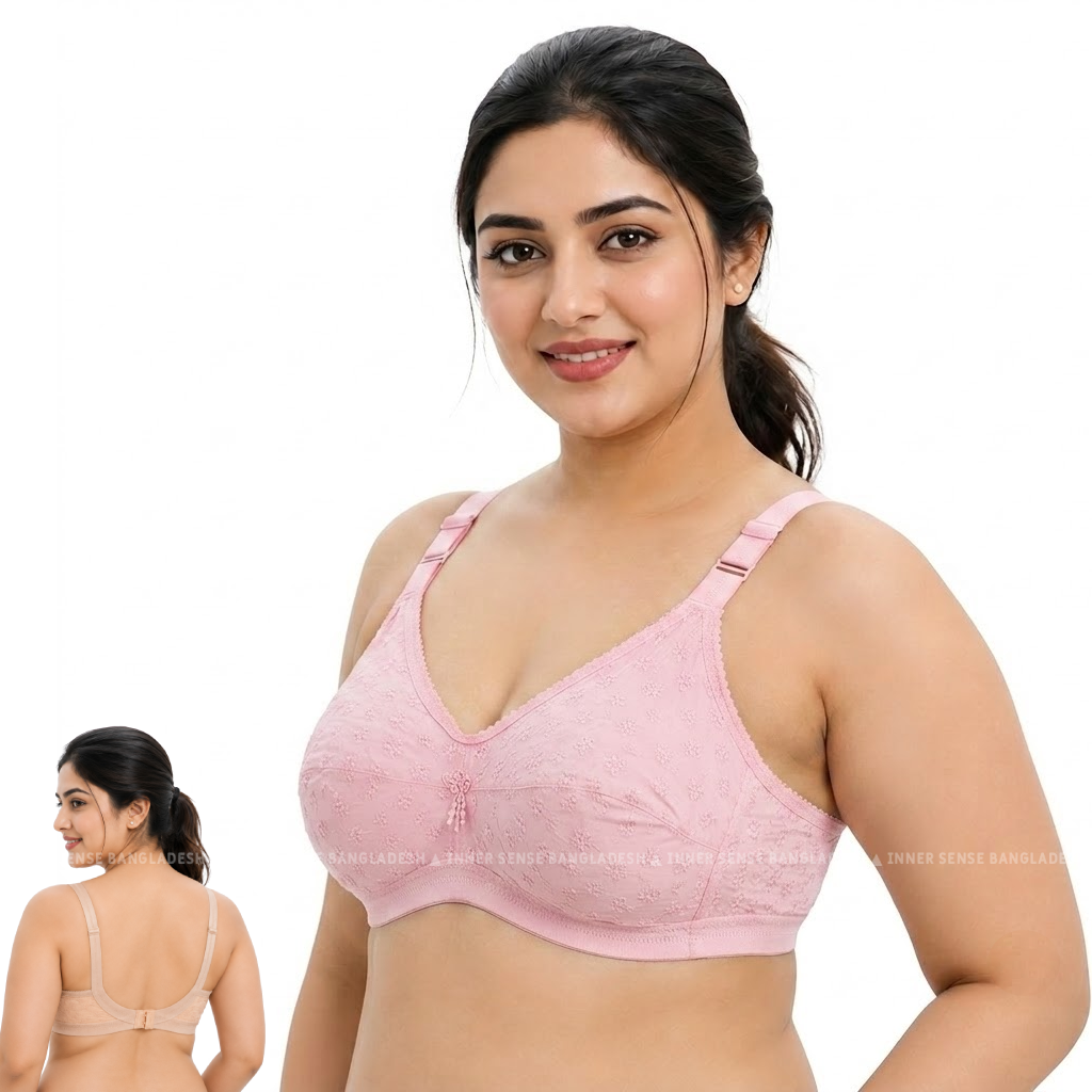 LikeMe ASHA Chicken Bra (2 Hook Edition) | Cotton Fabric | Full Cup Comfort | Everyday Support | KB260703A187