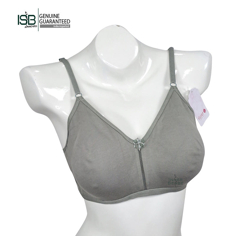 Floret Katrina Seamless Cotton-Blend | Daily USE BRA | T-Shirt Bra | Non-Wired | Non-Padded | Medium Coverage | Indian Imported | ISB Approved Genuine Guaranteed | IB2508055823