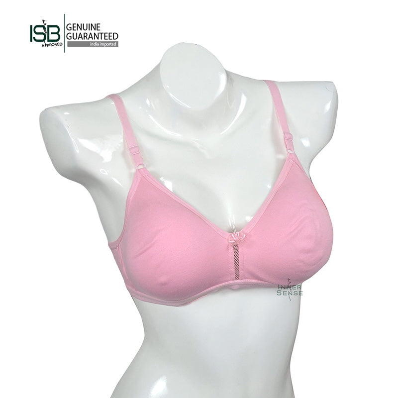 Floret Katrina Seamless Cotton-Blend | Daily USE BRA | T-Shirt Bra | Non-Wired | Non-Padded | Medium Coverage | Indian Imported | ISB Approved Genuine Guaranteed | IB2508055823