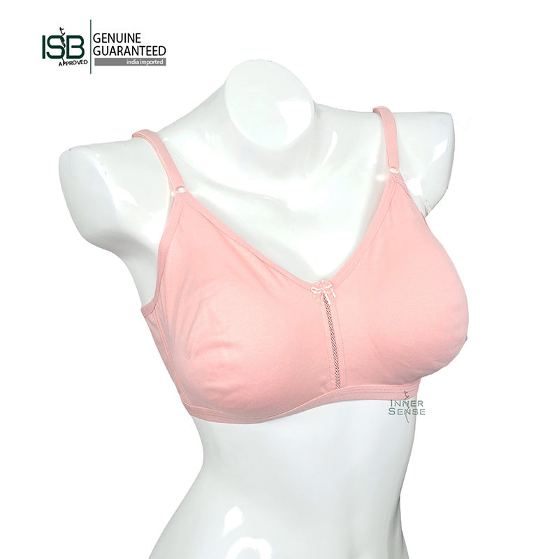 Floret Katrina Seamless Cotton-Blend | Daily USE BRA | T-Shirt Bra | Non-Wired | Non-Padded | Medium Coverage | Indian Imported | ISB Approved Genuine Guaranteed | IB2508055823