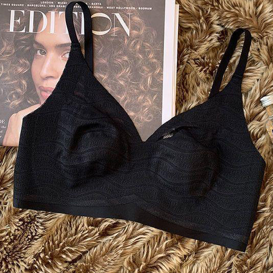 NEXI Ultra-Thin Crystal Cup Seamless Bra (Beautiful Back) Thin &amp; Cool | Big Chest Small Look | Breathable | Seamless | Daily Comfort | CB260127948