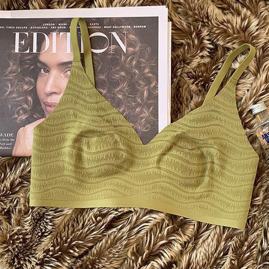 NEXI Ultra-Thin Crystal Cup Seamless Bra (Beautiful Back) Thin &amp; Cool | Big Chest Small Look | Breathable | Seamless | Daily Comfort | CB260127948