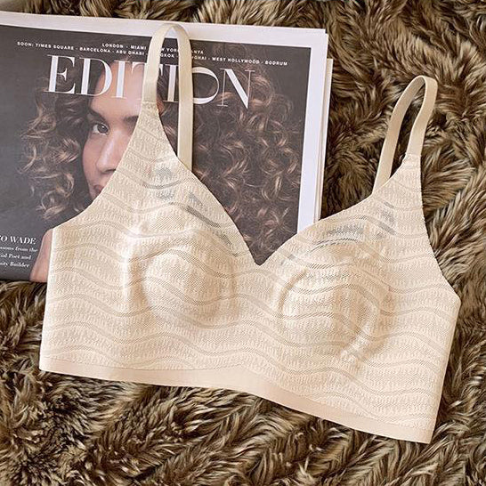 NEXI Ultra-Thin Crystal Cup Seamless Bra (Beautiful Back) Thin &amp; Cool | Big Chest Small Look | Breathable | Seamless | Daily Comfort | CB260127948