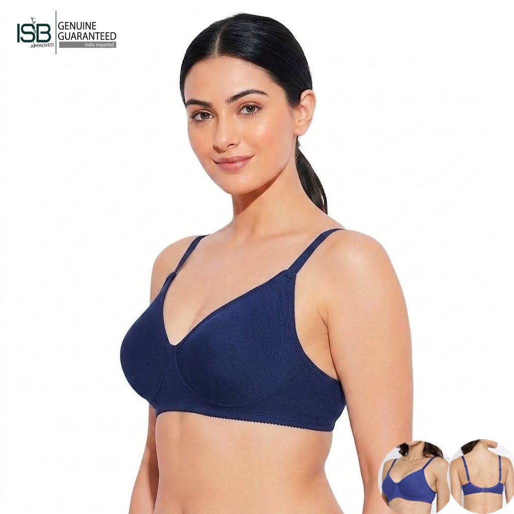 Guddi JOLLY Fabcool Encircled Side Support Shaper, Non-Wired Non Padded High Coverage Everyday Bra | 2 HOOK | Indian Imported | ISB Approved Genuine Guaranteed | IB260501A096