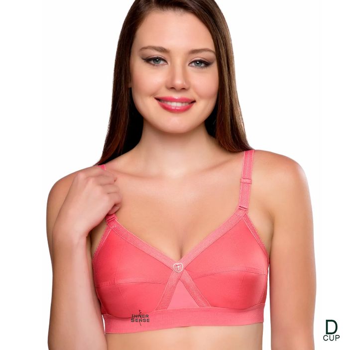 Trylo Krutika Plain Daily Wear Bra | D CUP | Soft Cotton Comfort Fit | KB251007817