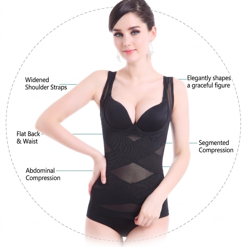 Waist Corset Vest Shapewear | Breast Support | Seamless Body Shaping | Bally Support | Women's Shapewear | ISHR260726A246