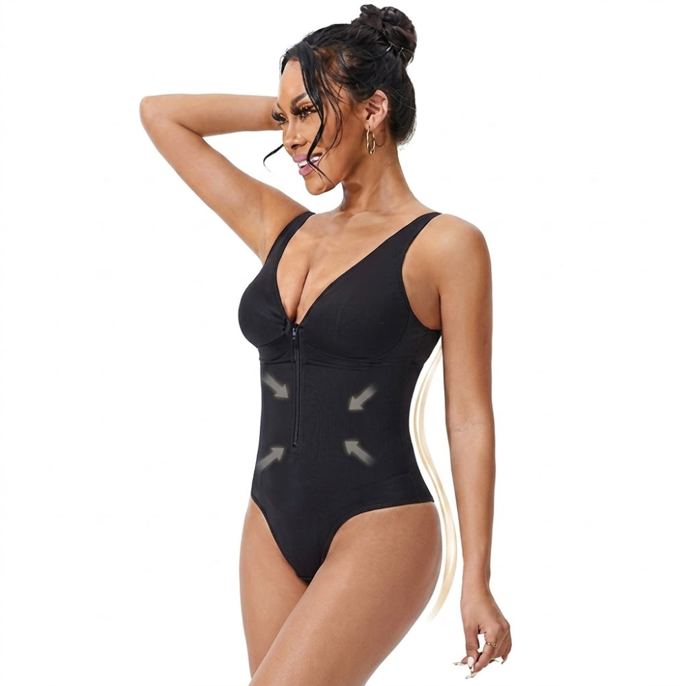 Waist-Cinching Corset Shapewear (Zipper Closure Edition) | Tummy Control | Bust Support | Hip Enhancing Fit | Full Body Shaper | ISHR260619A157