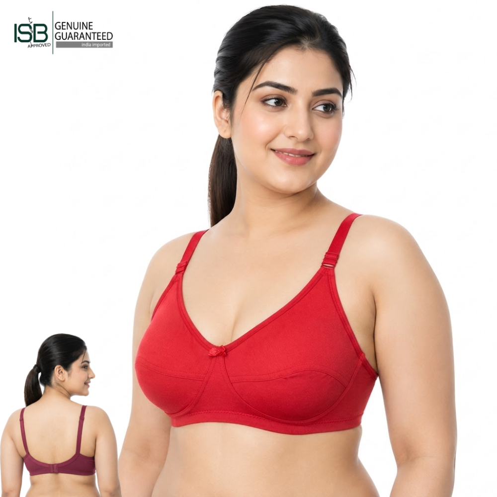 GUDDI FOURWAY BRA (Cup C) 4-Way Stretch Support | Indian Imported | Firm Shape &amp; Daily Comfort | Indian Imported | ISB Approved Genuine Guaranteed | IB260221992